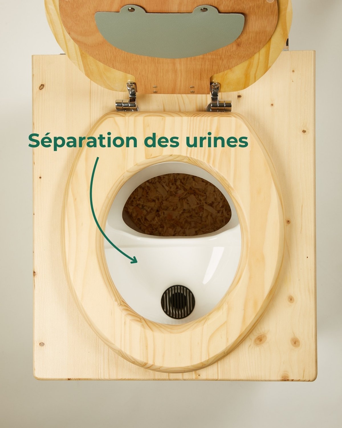 Séparateur d'urine blanc