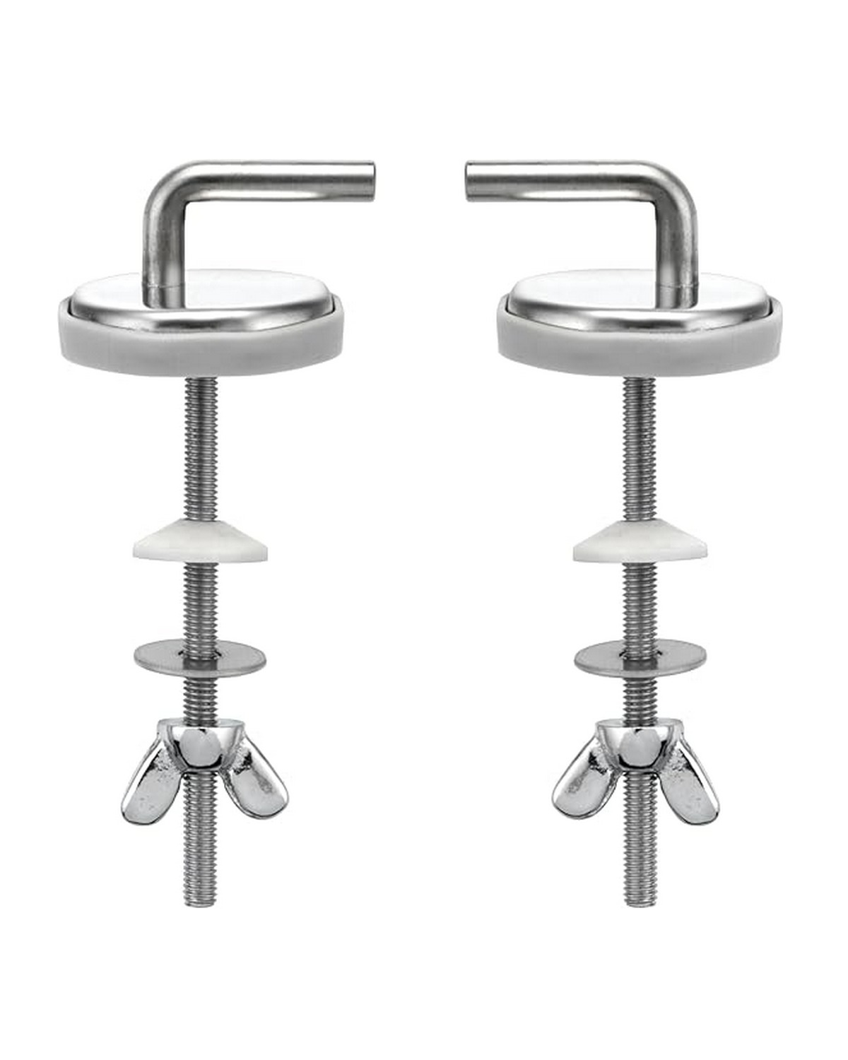 Fixation inox pour charnière d'abattant wc