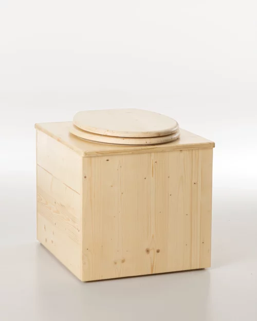 Toilettes sèches à séparation La Classique en bois vue de profil